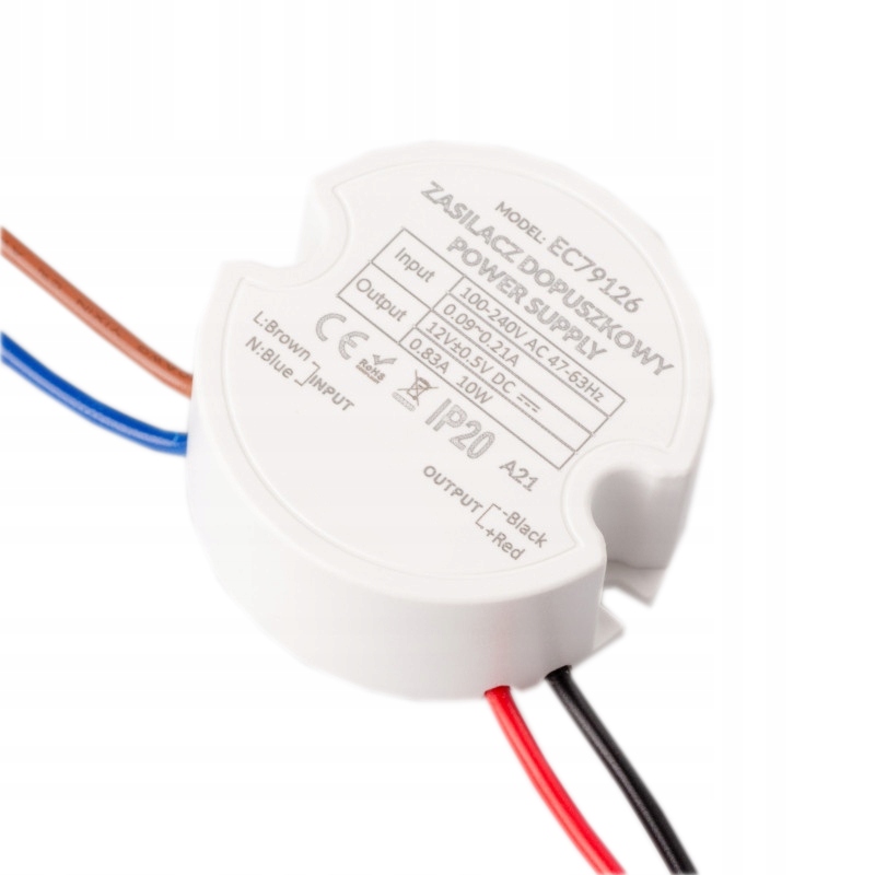 

Zasilacz do taśm Led 12V 25W dopuszkowy IP20