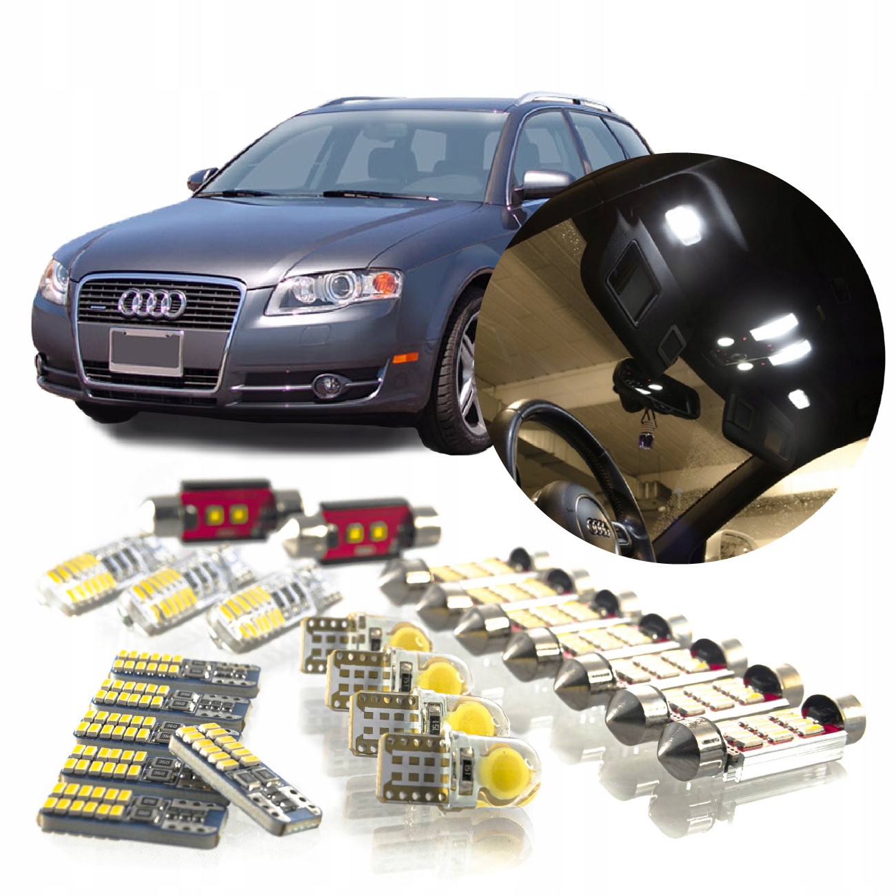 Audi A4 B7 Avant Sada Led Osvětlení Interiéru! Vip