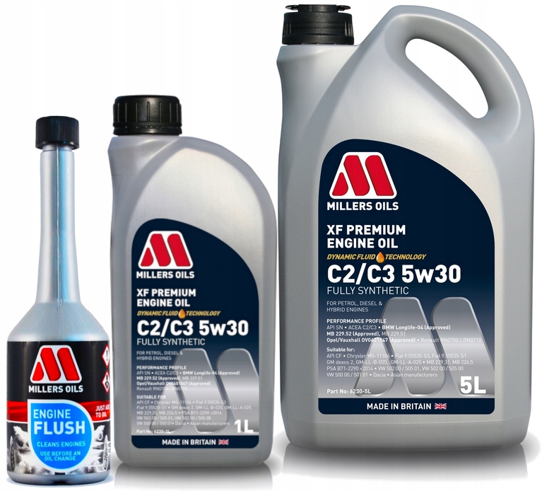 Millers Olej silnikowy Xf Premium C2 C3 5w30 6L Płukanka do silnika