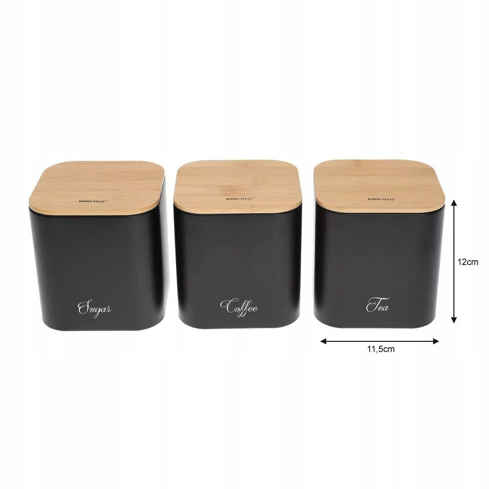 Bread Box set containers sugar, coffee, tea KH-1586 Line 1