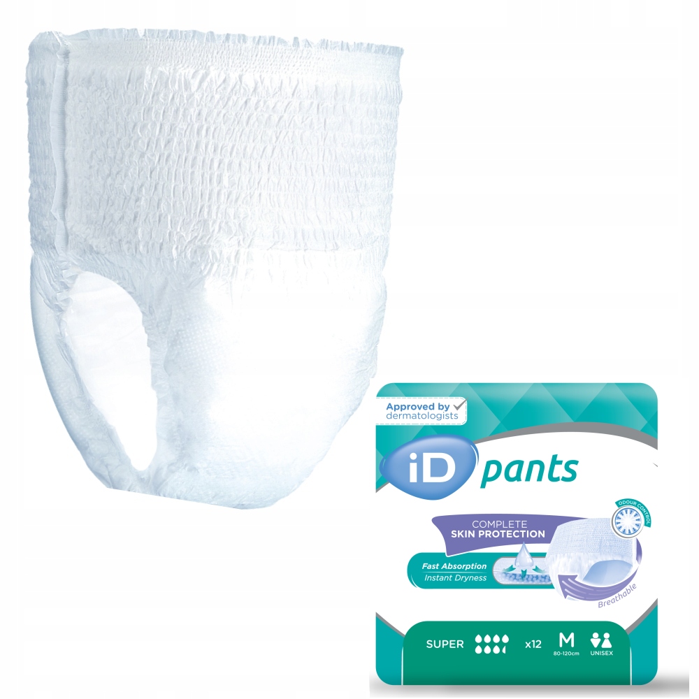 

Majtki Chłonne dla Dorosłych iD Pants r.M