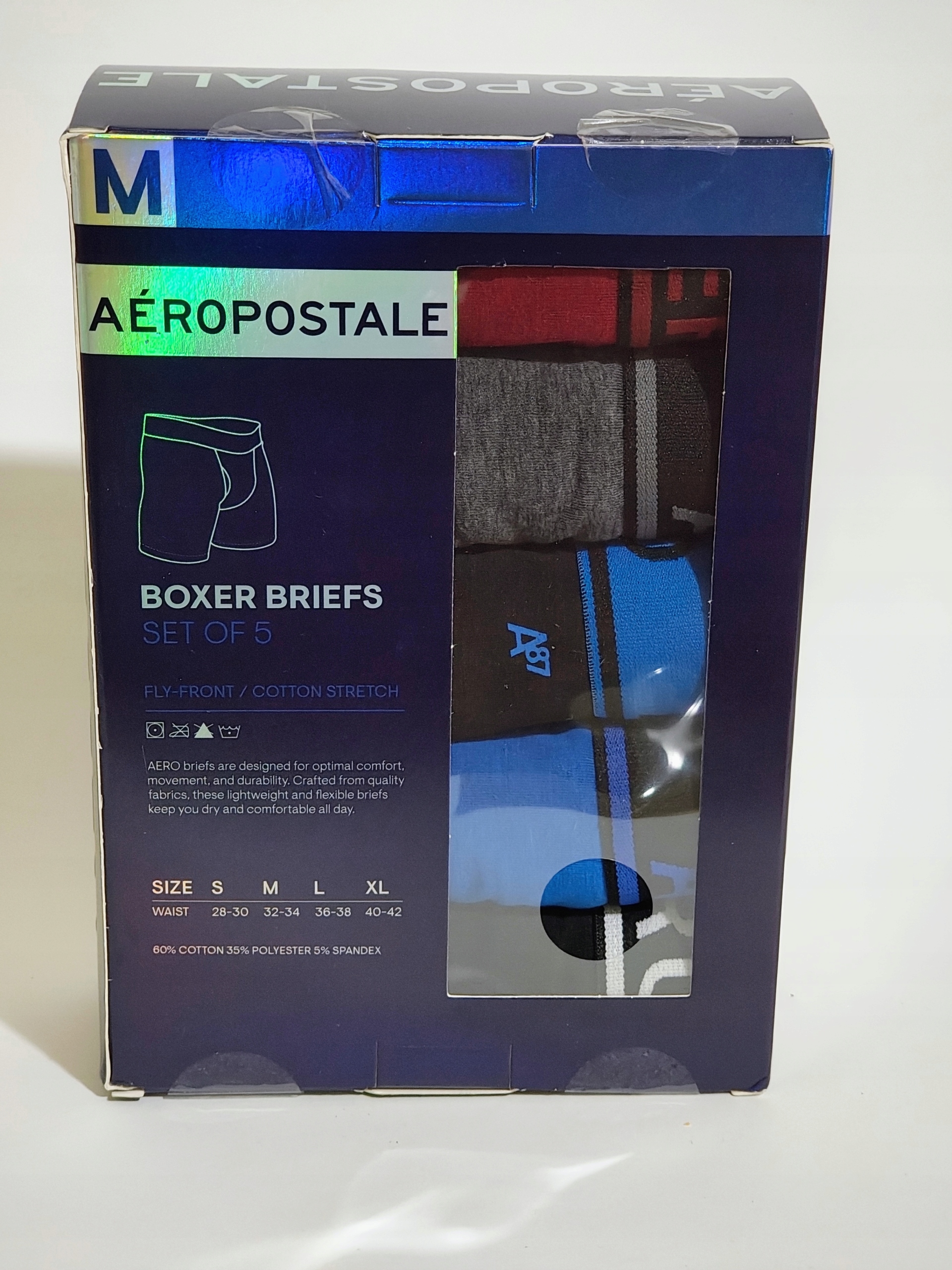 Aeropostale Boxerské kalhotky, 5-pack, Velikost M, pohodlí a styl pro každý den