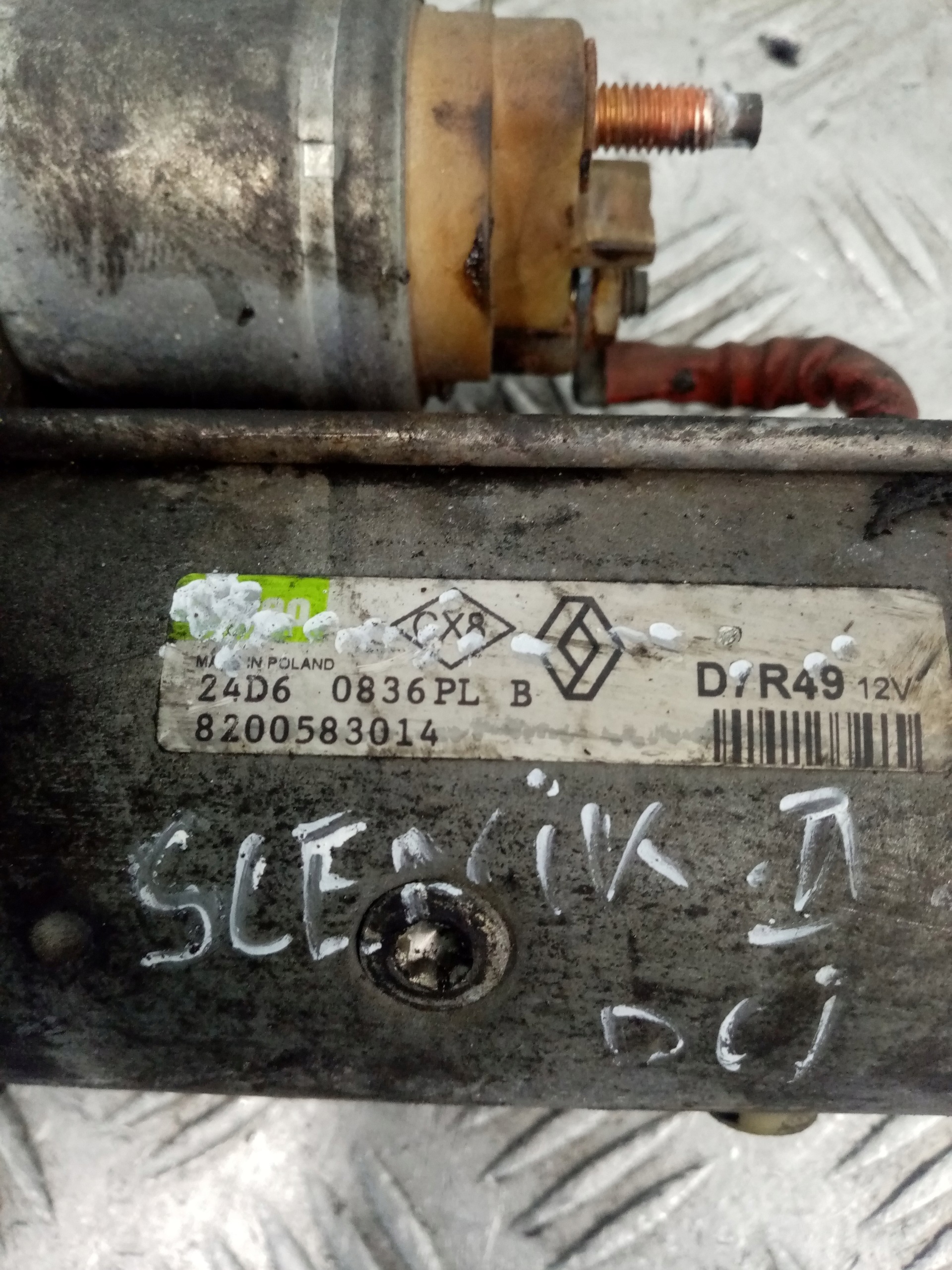 starter RENAULT LAGUNA 2 8200583014 1.9 DCI