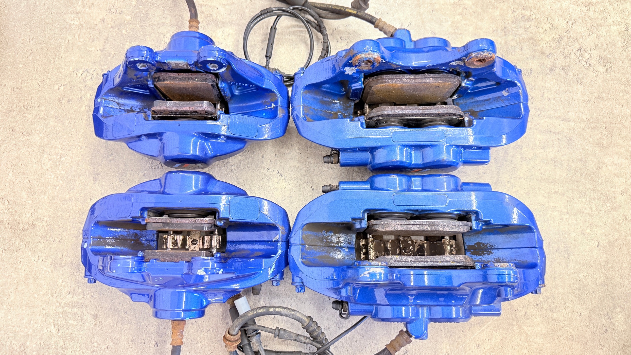 BMW F30 calipers discs HAMULCE 370/345 MPAKIET blue M-PERFORMANCE