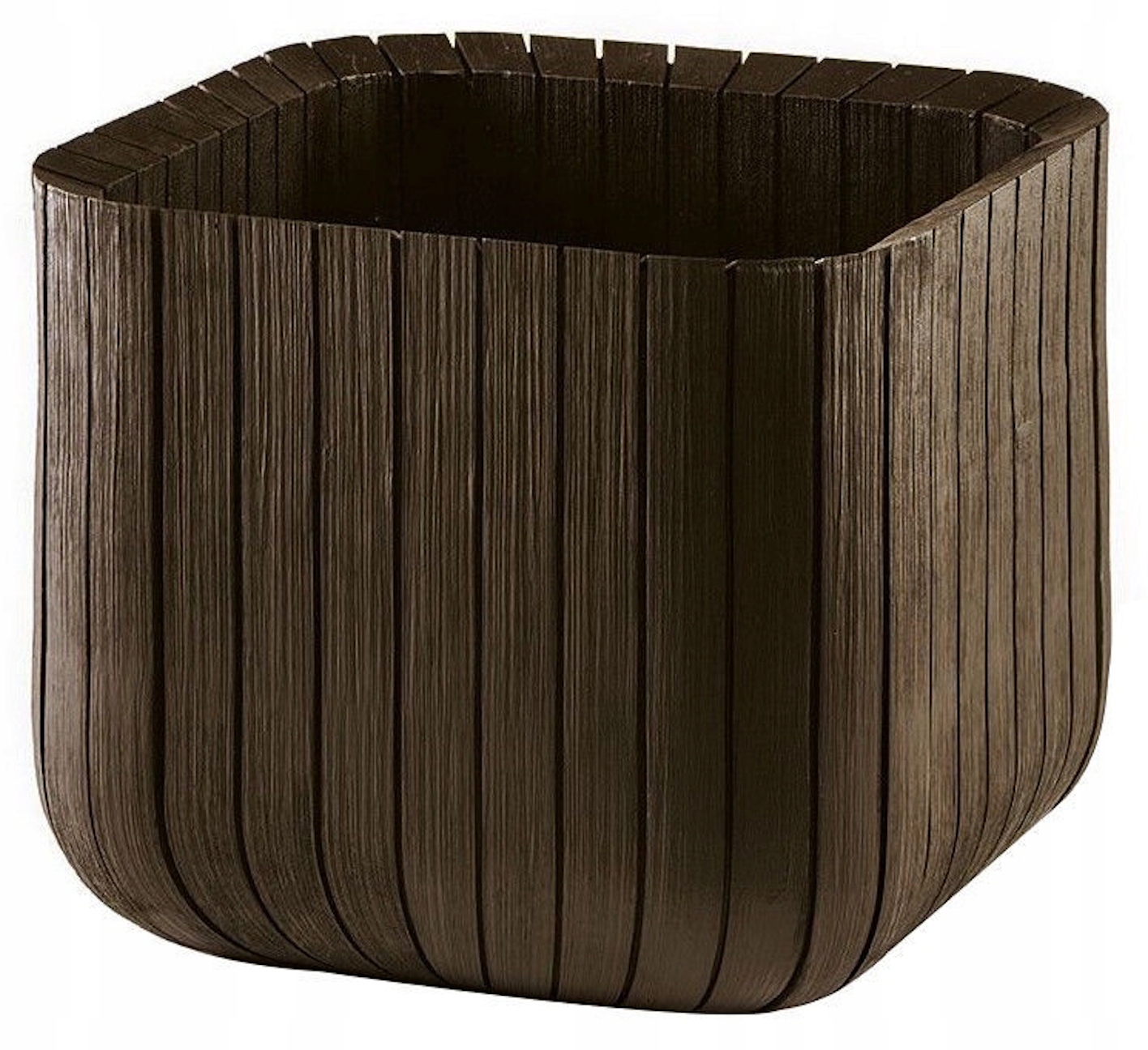 

Designerska doniczka Keter Cube Planter L brązowa