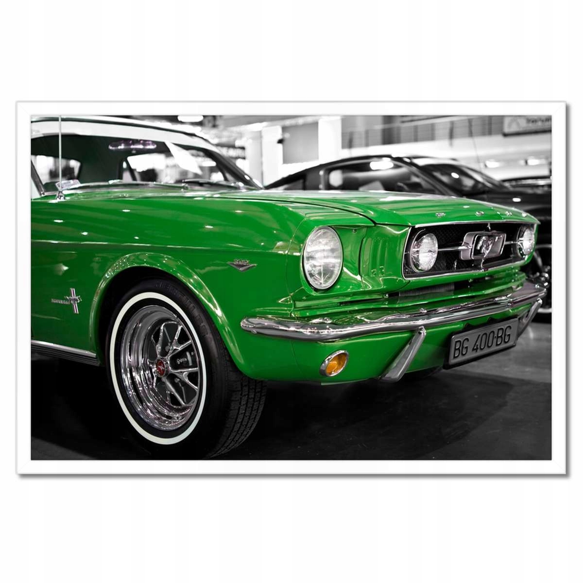 Plakáty v rámu 60x40 Zelený Ford Mustang