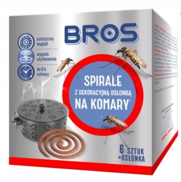 

Bros Spirale na komary dekoracyjna osłonka 6szt