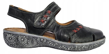 Sandały Loretta LO6953-185 czarne r39