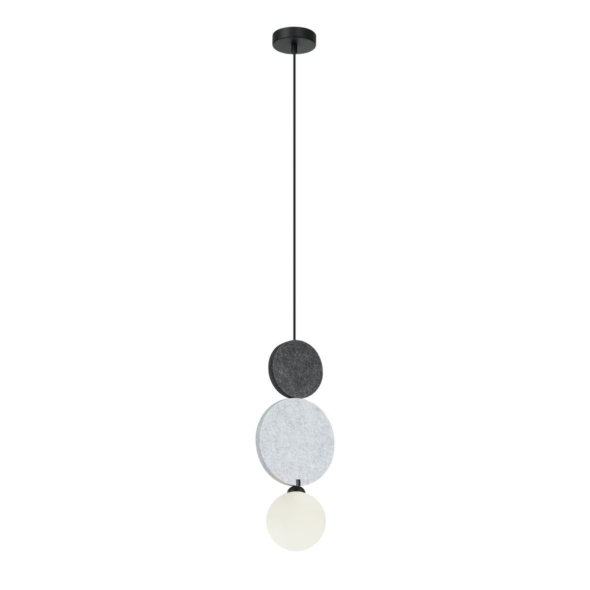 Lustr Závěsná lampa Andrea Černý Minimalistický G9 25W Obývací pokoj Italux