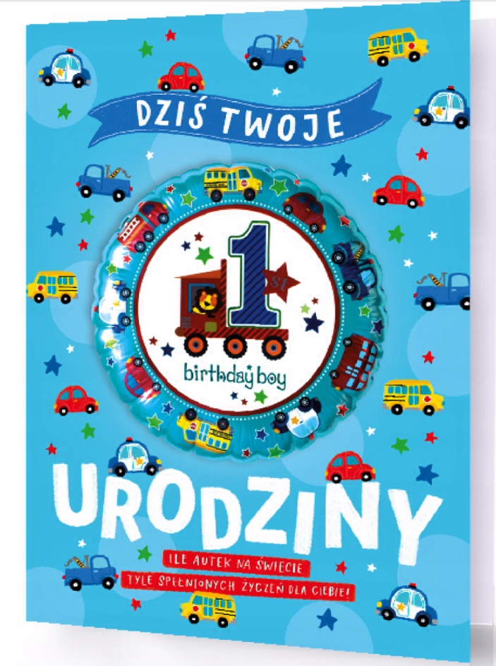 

Kartka Urodzinowa 1 Urodziny Chłopiec XXL 34 CM
