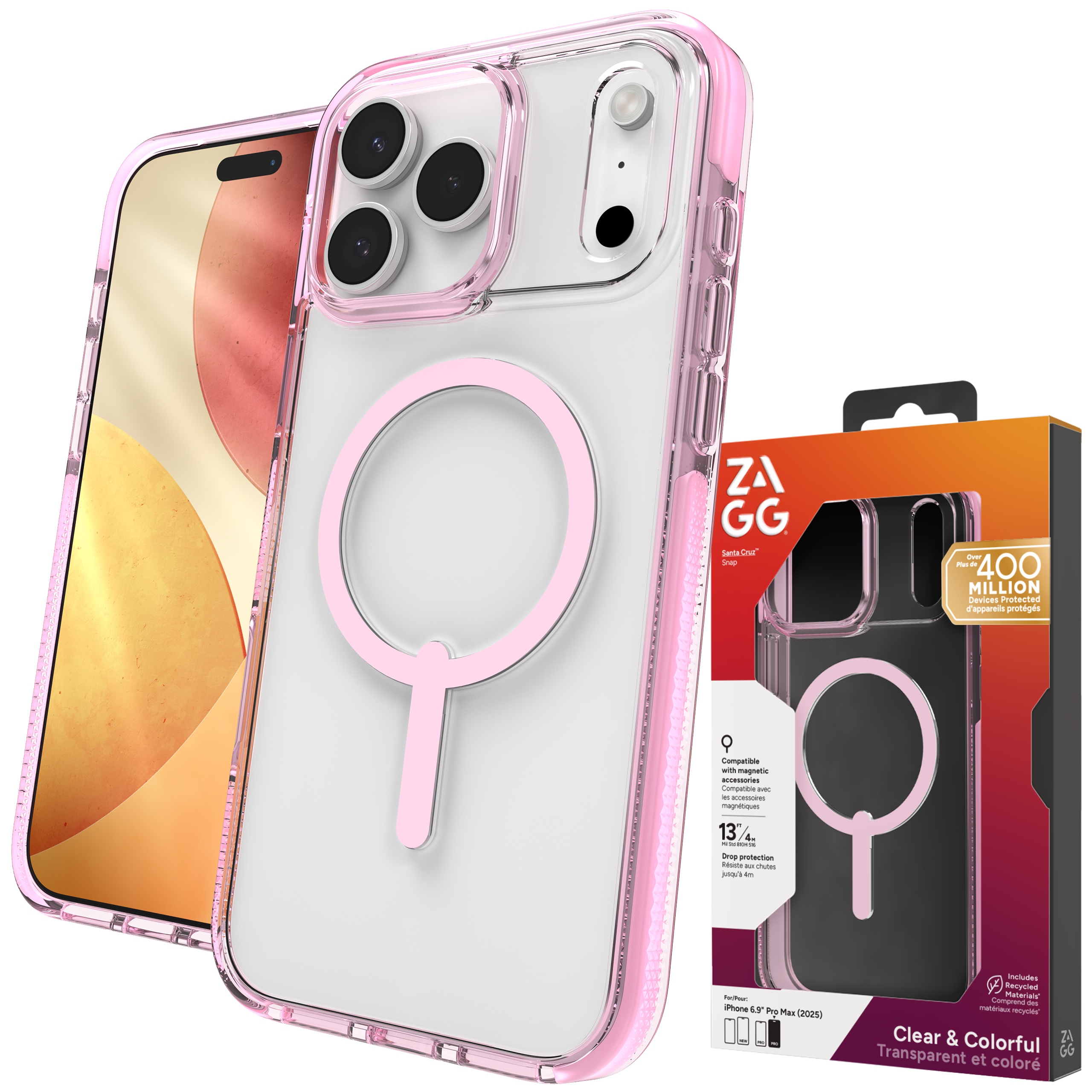 Zagg Santa Cruz Snap Case – Pouzdro s MagSafe pro iPhone 17 Pro Max