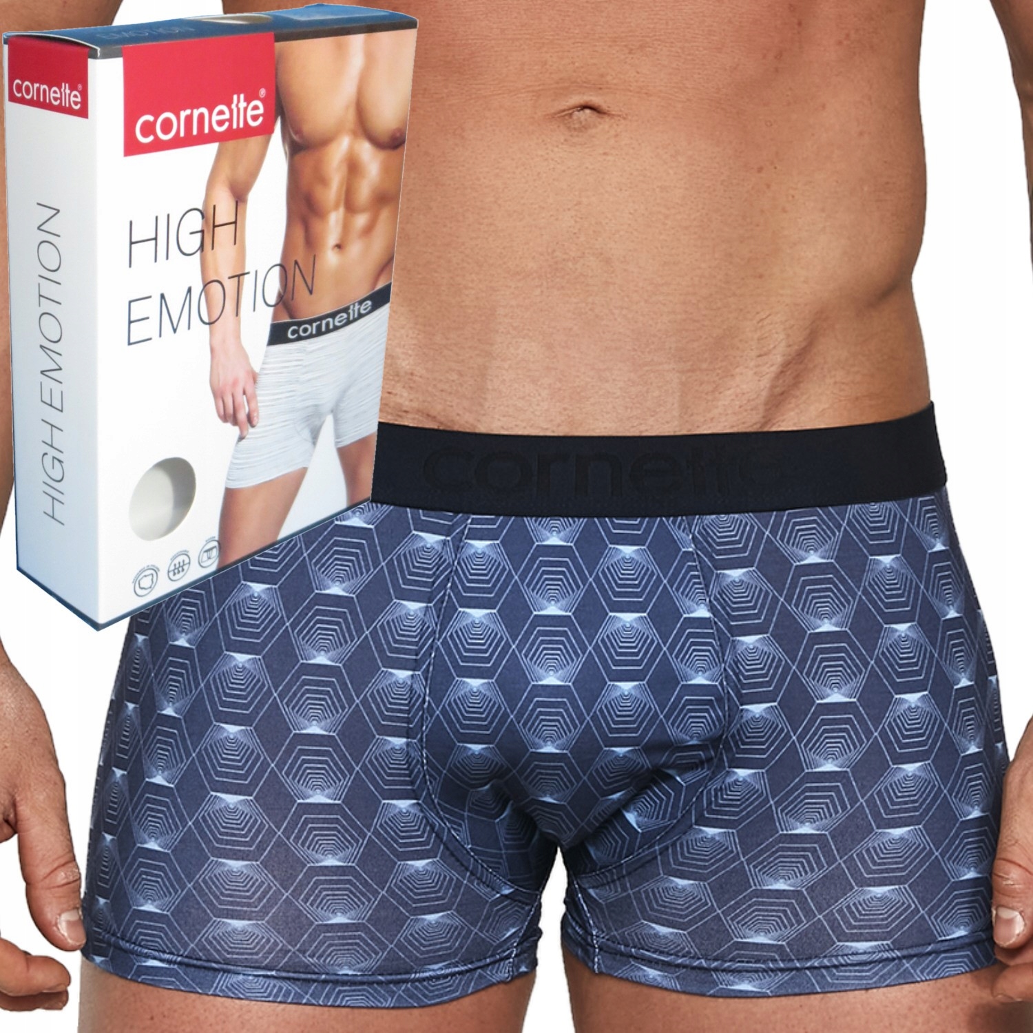 

Cornette szorty High Emotion 508/118 geometryczny