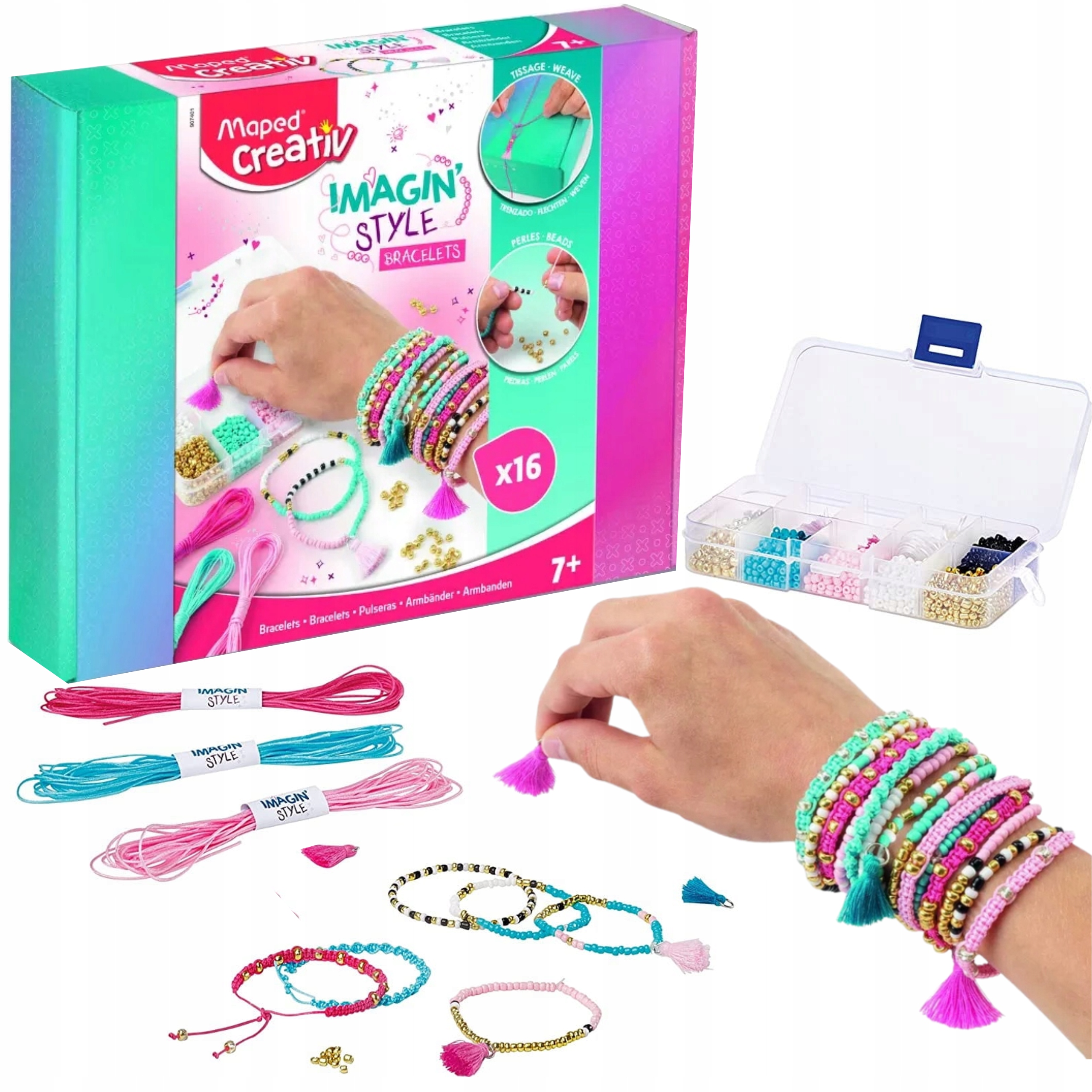 

Zestaw do bransoletek Maped Creativ 16 sztuk