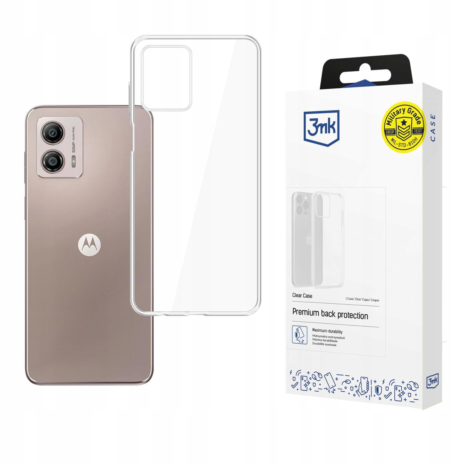 Motorola Moto G53 3MK Clear Case