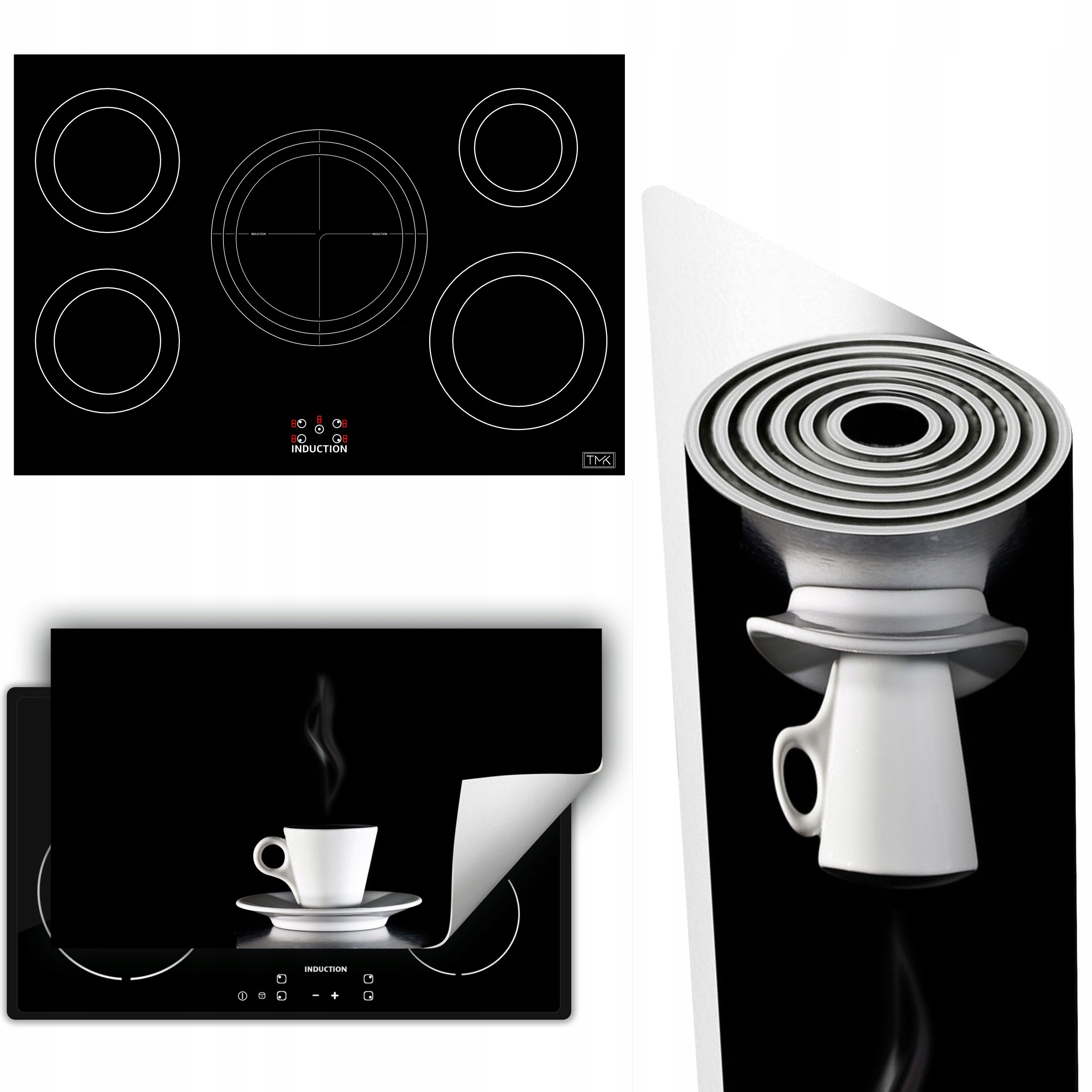 Vinylová Podložka Ochrana Kuchyňské Desky 90x52 černá káva