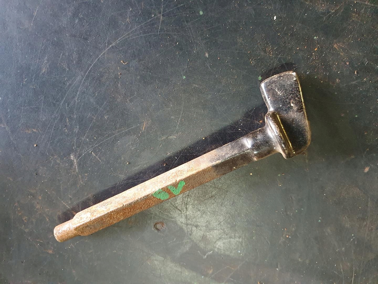 STARY ZABYTKOWY KLUCZ KWADRATOWY 180mm SOLIDNY