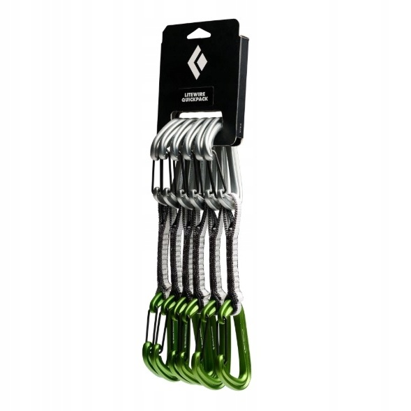 Sada expresek Black Diamond Litewire Quickpack 12 cm Envy Green