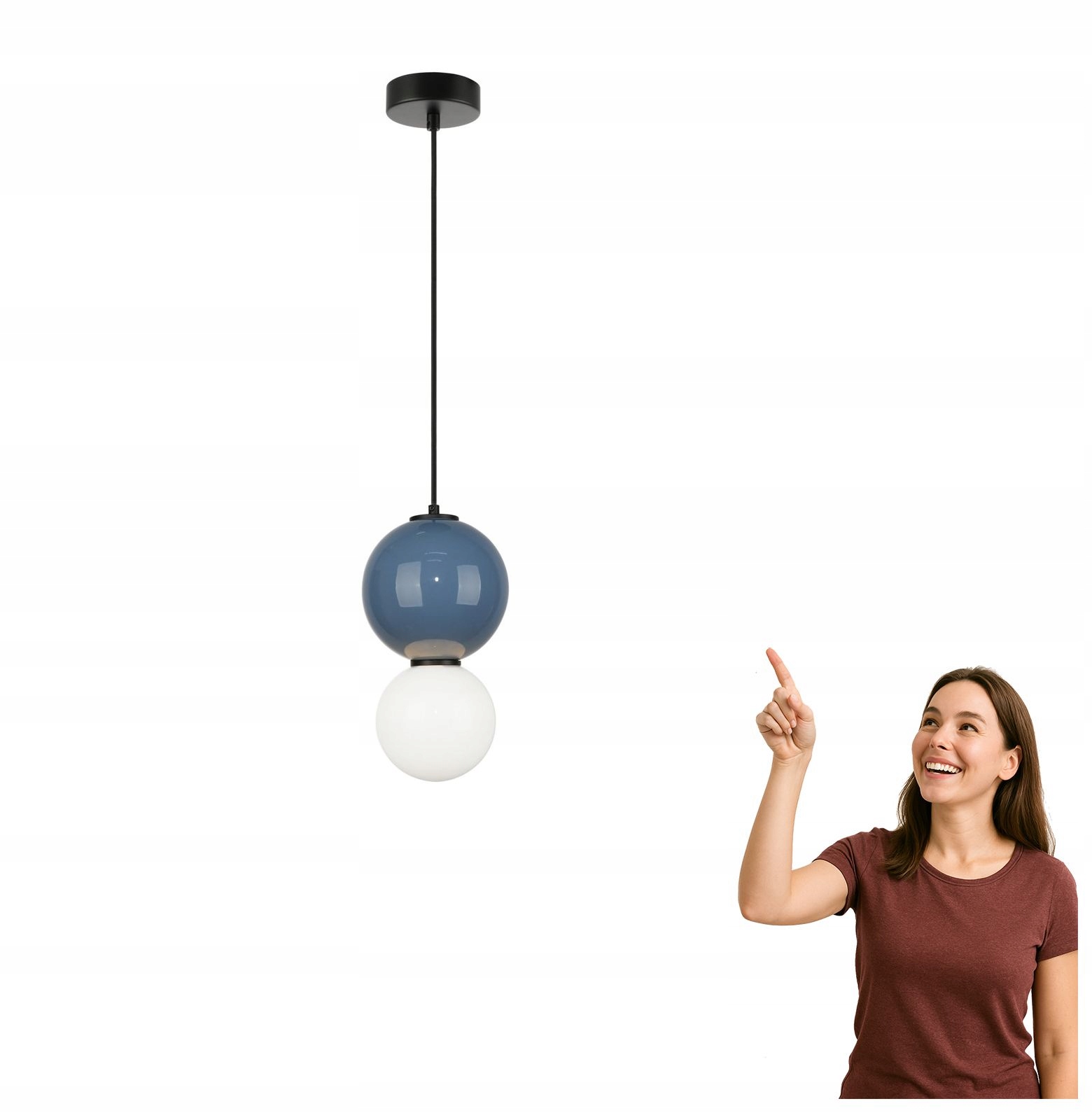 Závesná Led lampa 5W Pieve PND-95221-1S-BLU Italux