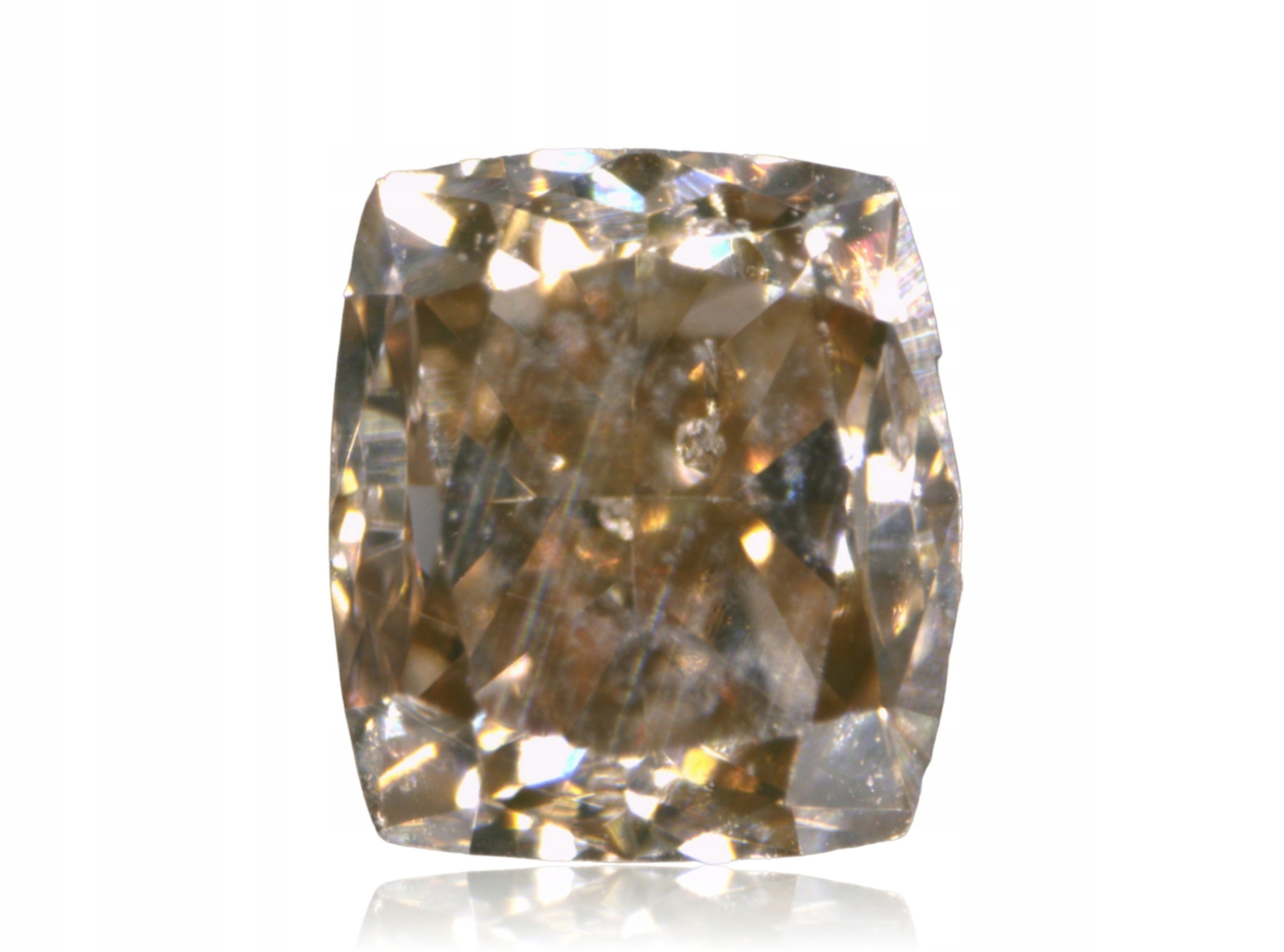 Přírodní Diamant 0.11ct Žlutý Cushion I1 eCertifikát Wbd