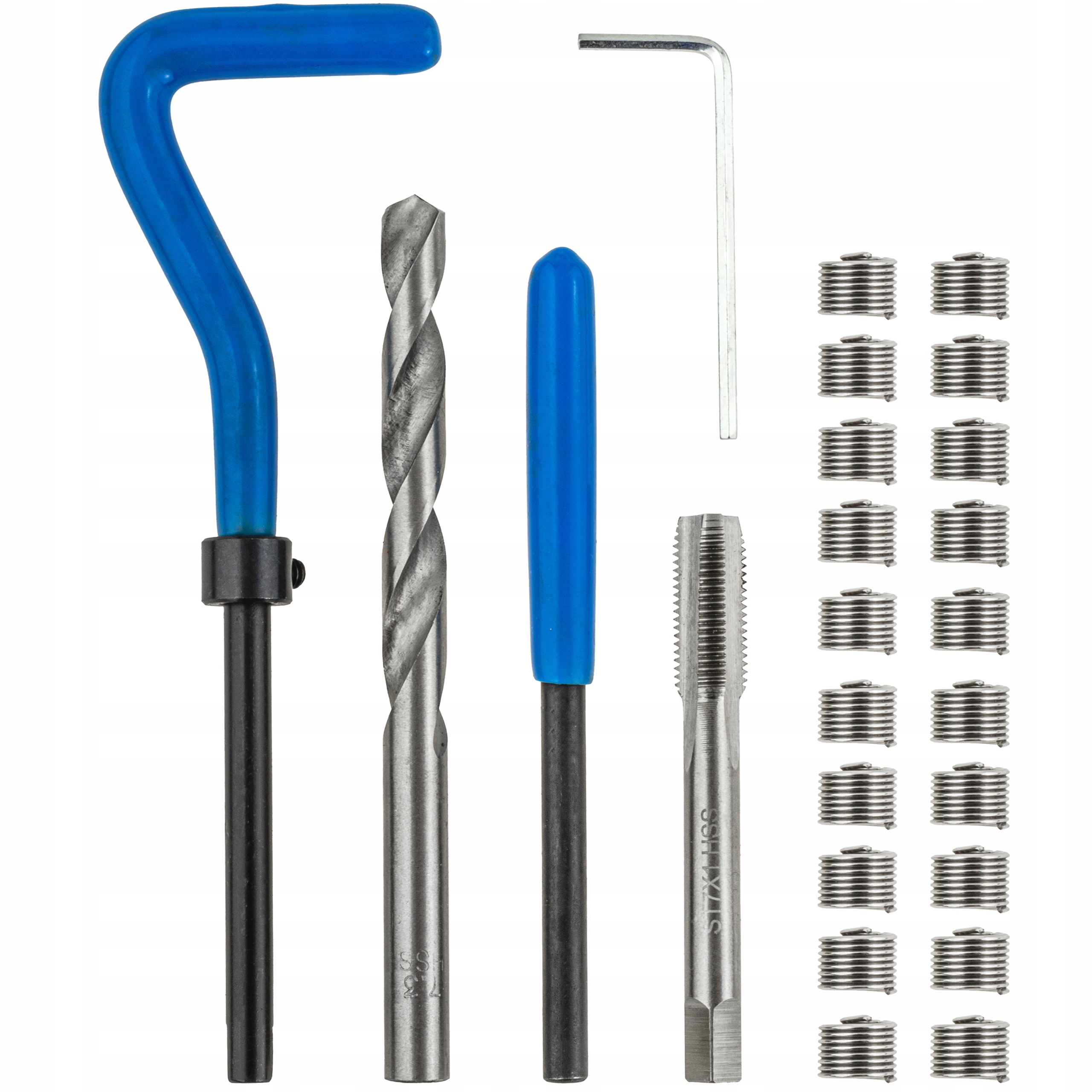 Zestaw Naprawczy Do Gwintów M7X1.0 Naprawy Zerwanych Gwintu 20 Spręzynek