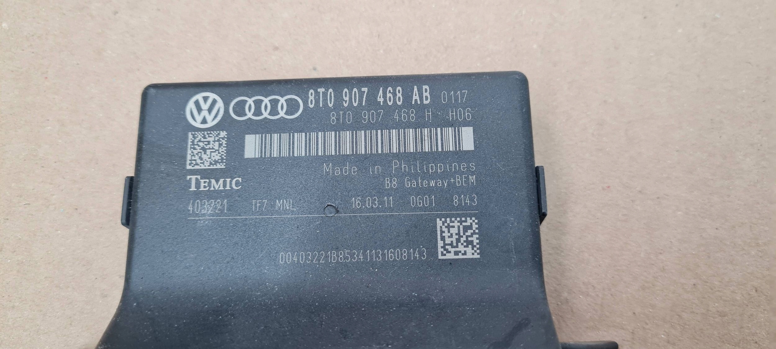 A5 8T module control unit GATEWAY 8T0907468AB A4 B8 Q5 8R