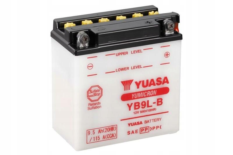 Konvenčná batéria Yuasa bez súpravy kyseliny YB9L-B YB9L-B