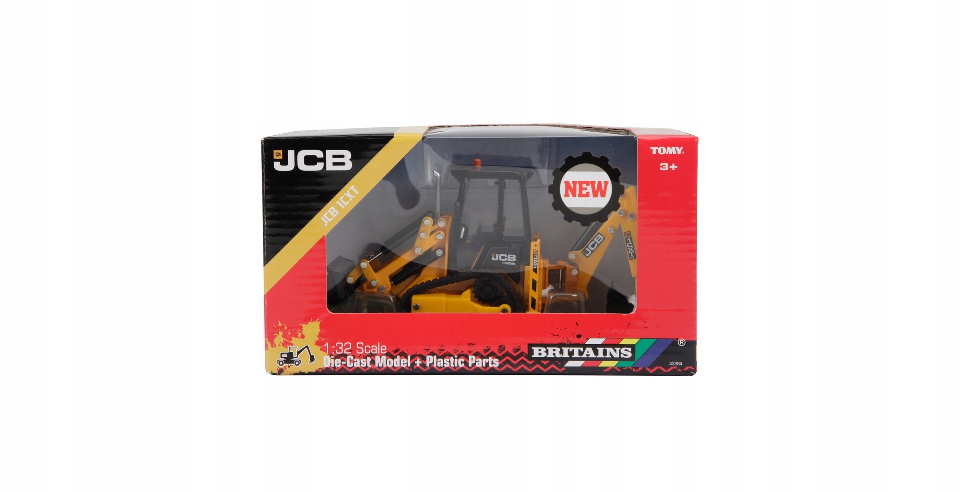 BRITAINS 43264 KOPARKO - ŁADOWARKA JCB 1CXT 1:32 Efekty brak
