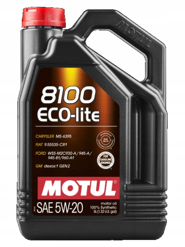 Olej Motul 5V20 5 L 8100 Eco Lite GF6-A DEX1 GEN2 MS-6395 Wss M2C 945A
