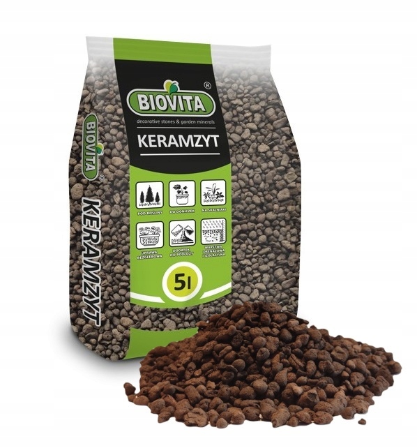 

Keramzyt ogrodniczy ziemia drenaż podłoże 4-8mm 5L