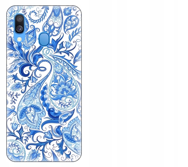 

Etui pokrowiec Samsung Galaxy A40 Paisley wzór tur