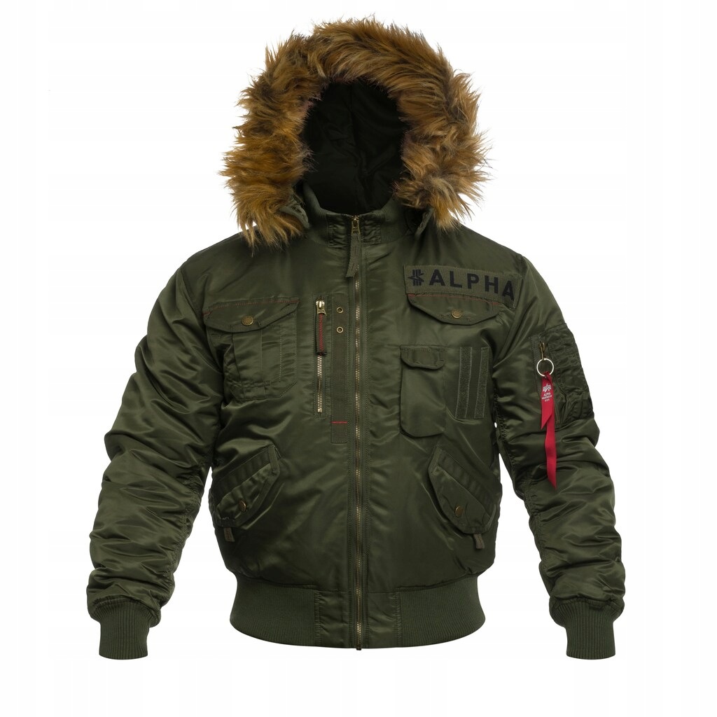 Kurtka z kapturem pilotka bomber Alpha Industries Deflector Dark Olive XXL