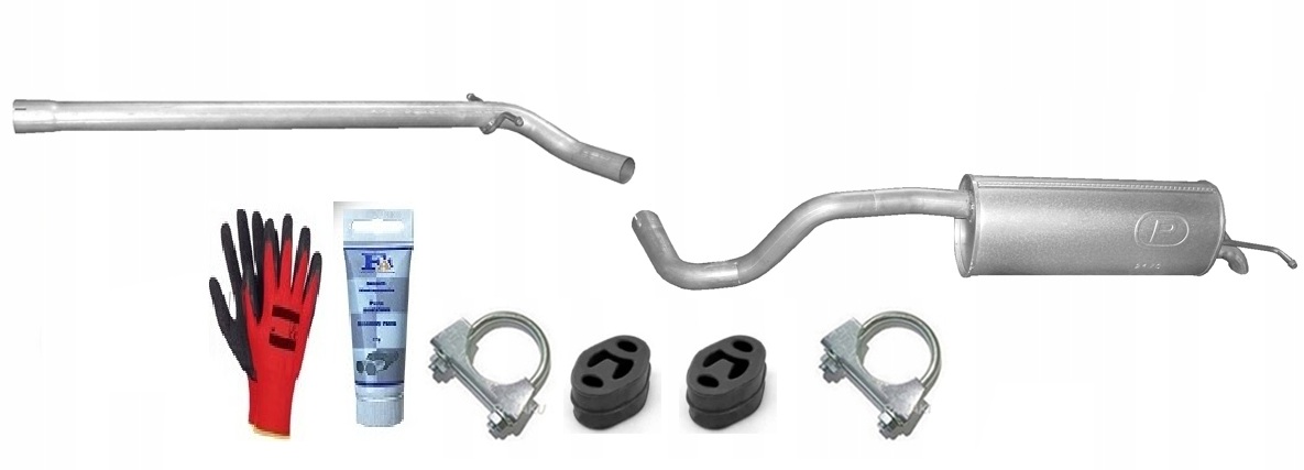 Skoda Roomster 1.9 TDi 2006-2010 sada Trubka Tlumič sada Potrubí bonus