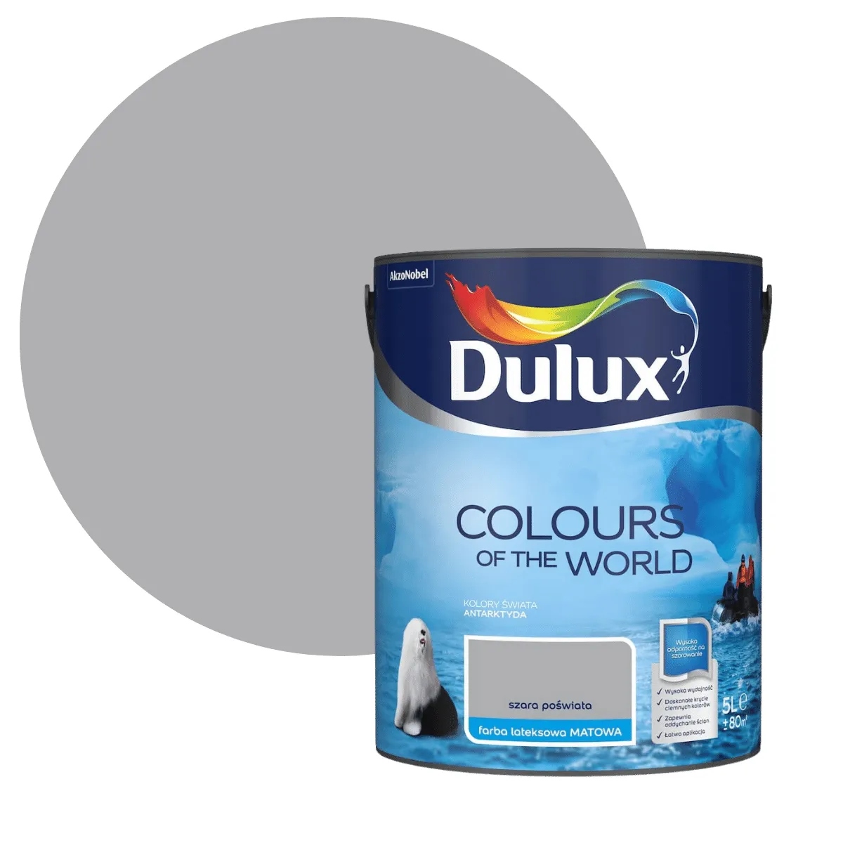 Dulux Barvy světa 5L Šedá záře
