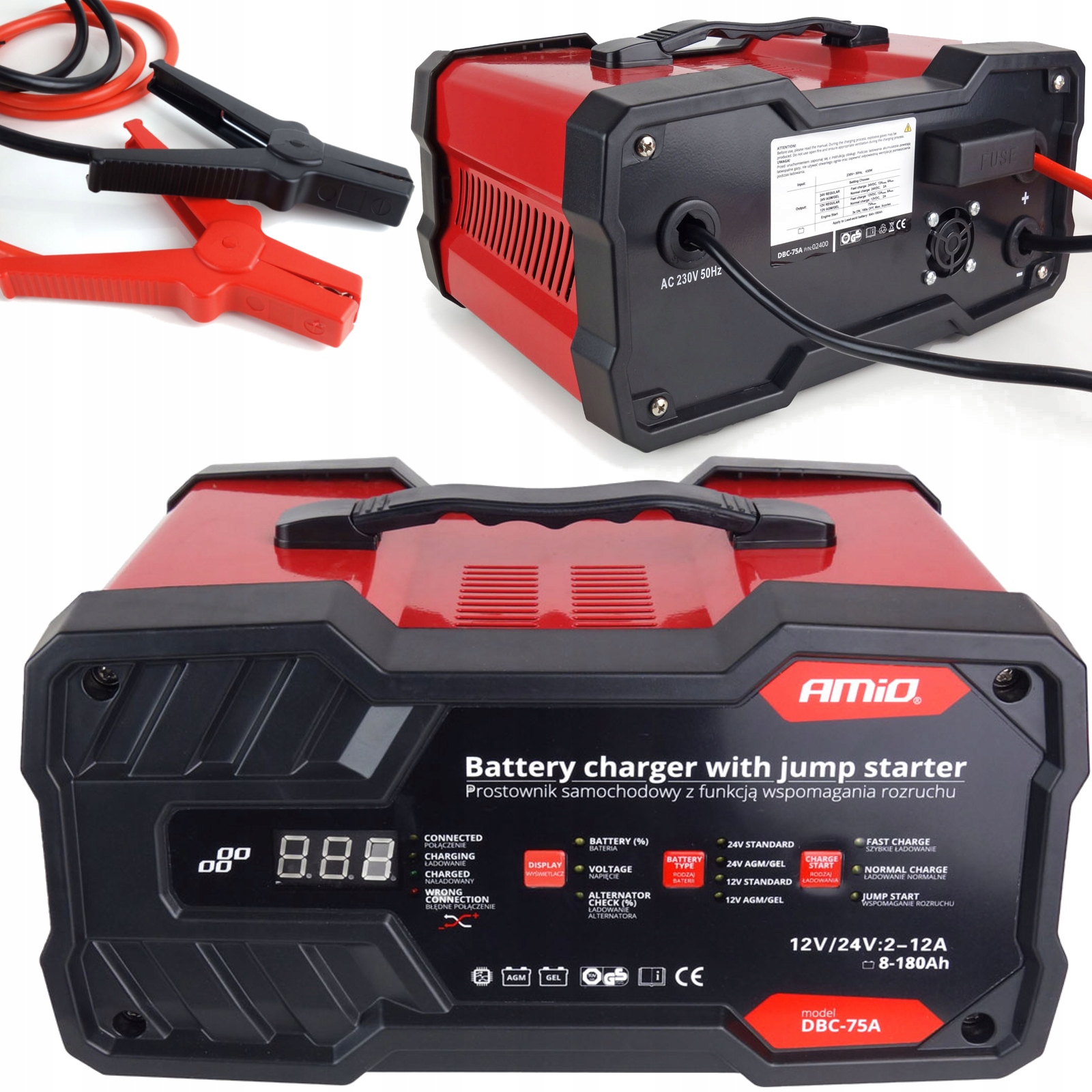 ПУСКОВОЙ ВЫПРЯМИТЕЛЬ 12V 24V 75A SLA AGM OUTLET