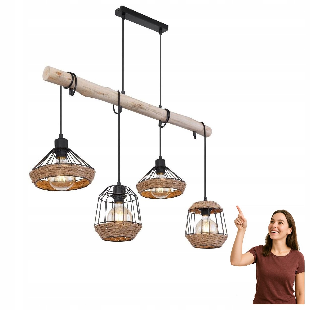 Závěsná lampa Surri 15678-4H Globo