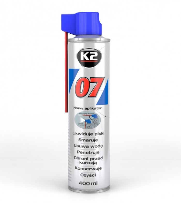 

K2 07 400 ML Likwiduje Piski , Odrdzewia , Smaruje