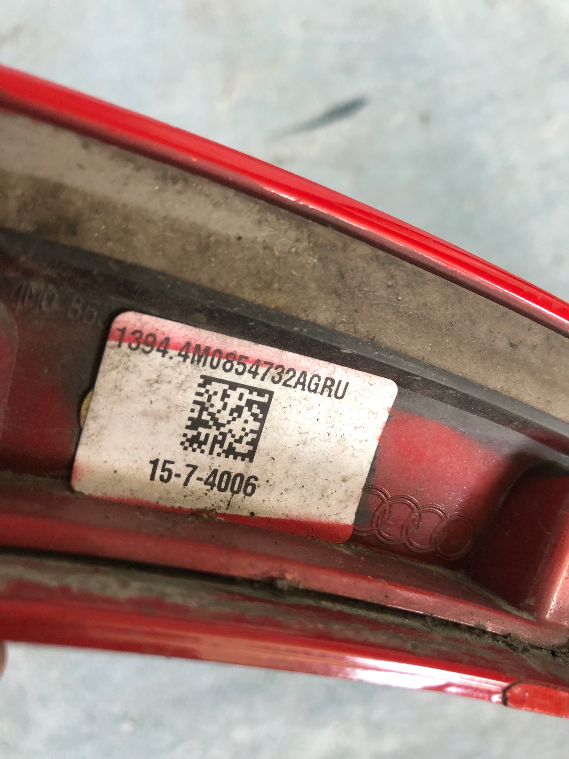LOSTWA parafango Destro Destra posteriore AUDI Q7 nr.0