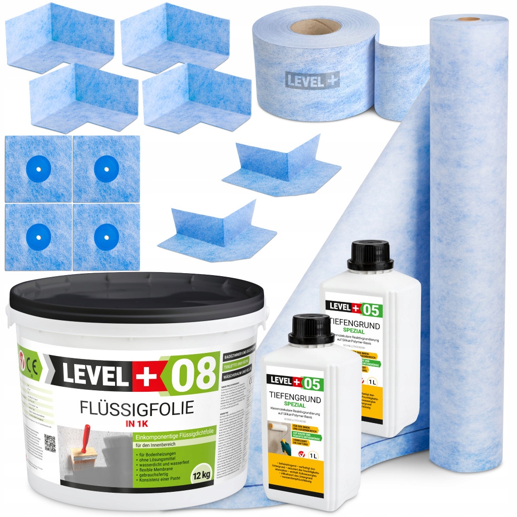 Hydroizolace Fólie 12kg Páska 20m Grunt 2L Mata