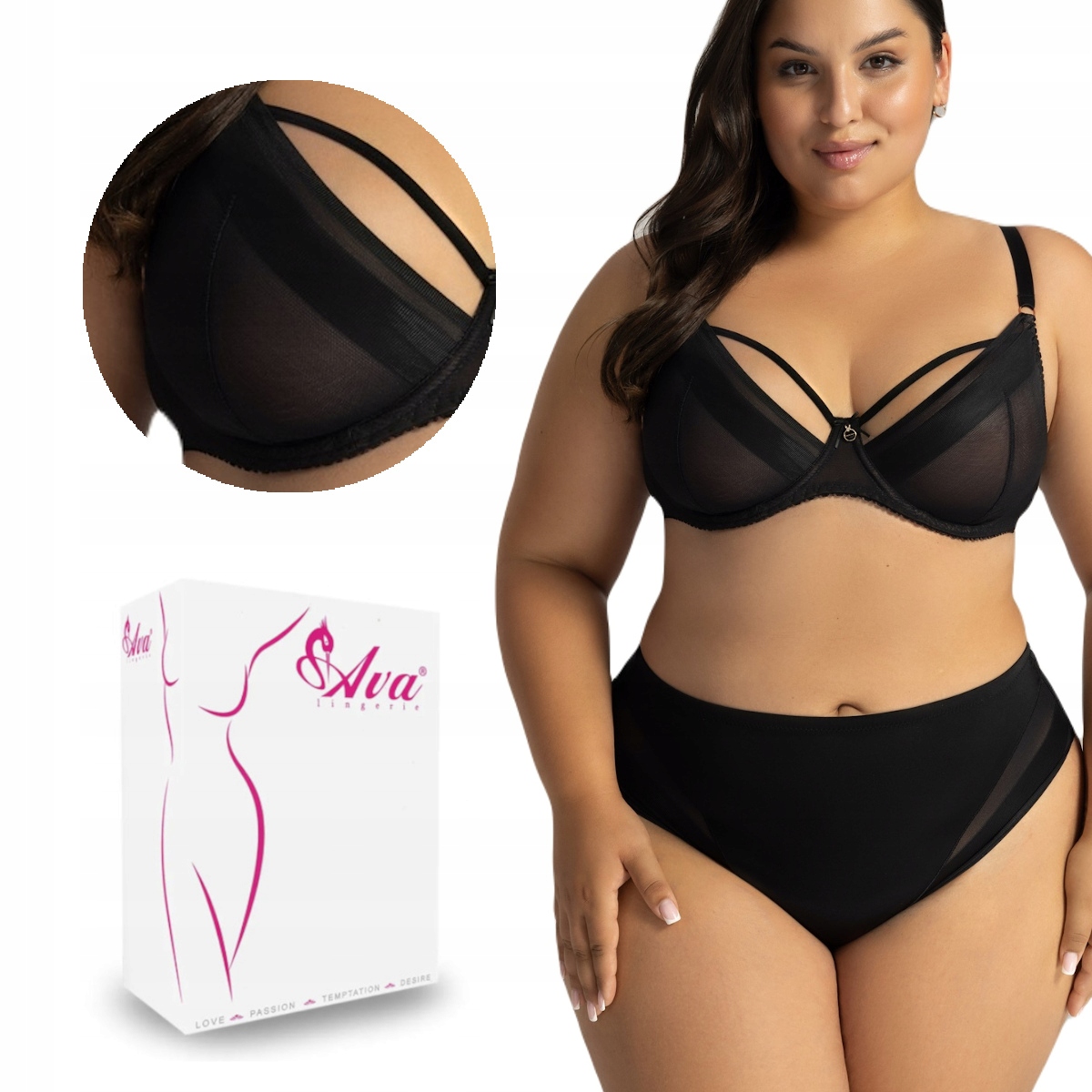 Podprsenka Soft Av 1824/4 měkká černá 80G