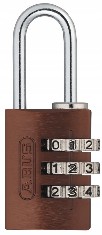KŁÓDKA JARZMOWA SZYFROWA ABUS 20 MM BRĄZOWY