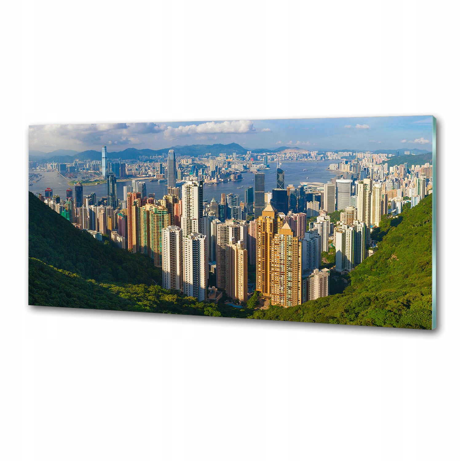 Panel do kuchyne Hongkong panoráma 125x50 cm Lepidlo