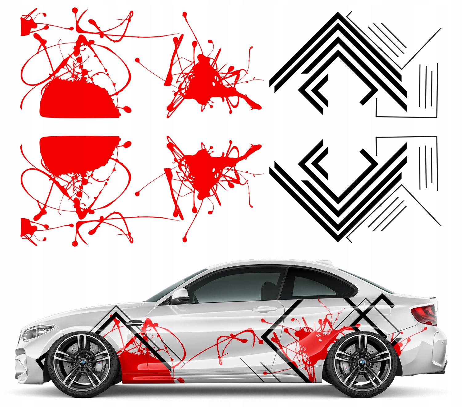 Наклейки для авто MAZIE SQUARES 94 см х 7 м