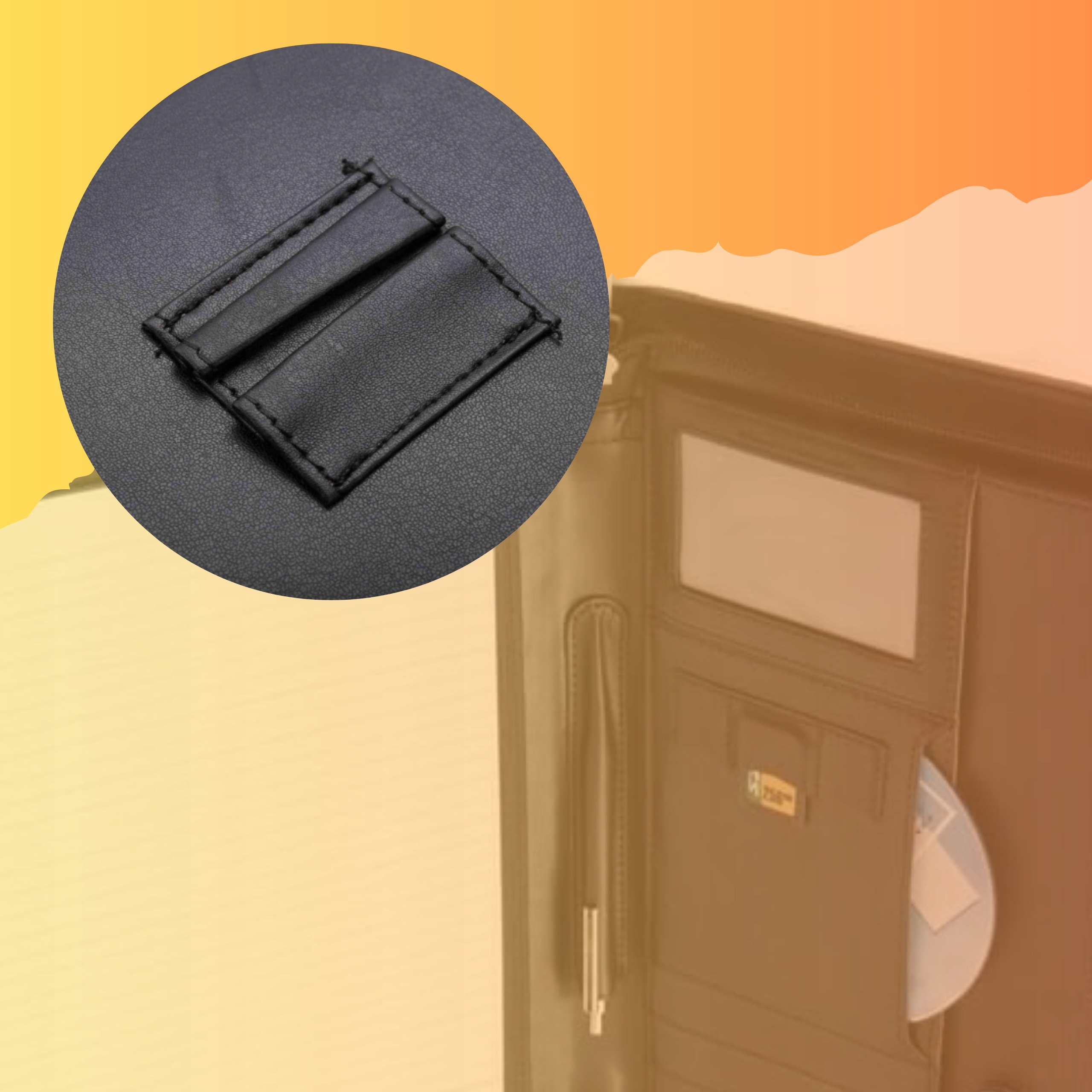 TECZKA NA DOKUMENTY AKTÓWKA BIWUAR ORGANIZER A4 Materiał dominujący skóra ekologiczna