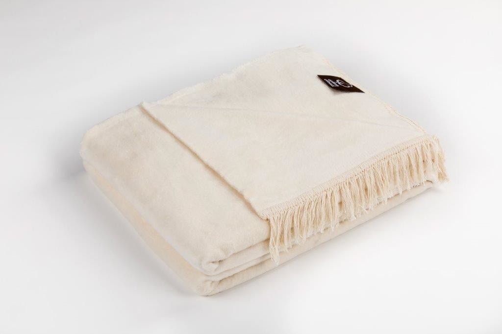 

Koc bawełniany Ecru Cotton Cloud Housie Plain