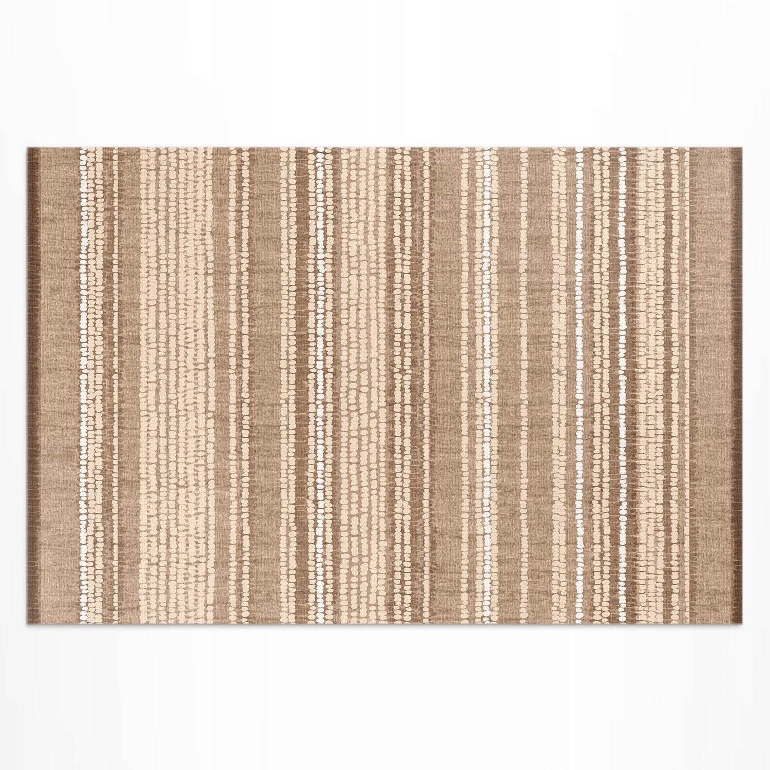 Vinylový Koberec Venkovní vzor hnědá tkanina ve stylu boho vintage 60x90 cm