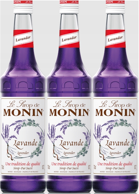 3x Syrop lawendowy lawenda Monin Lavender