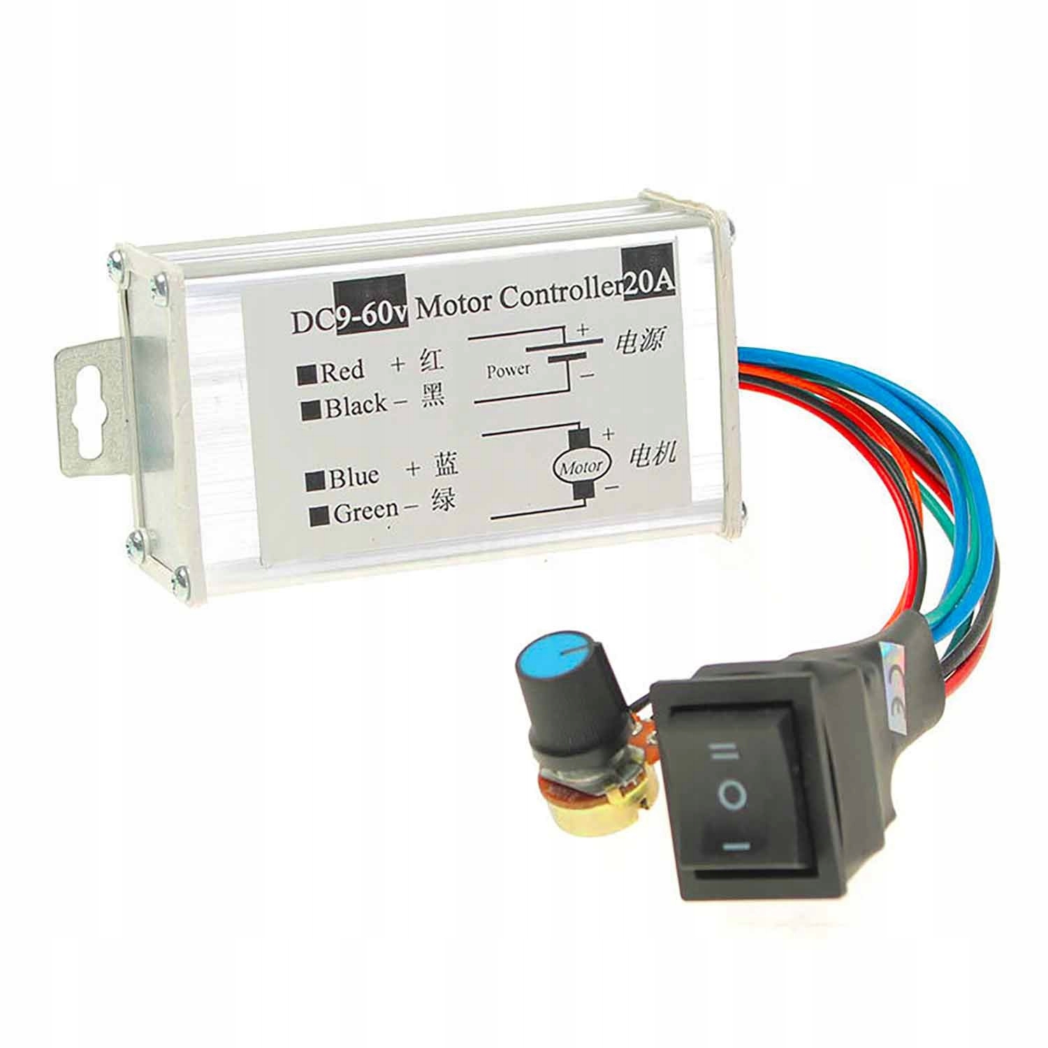 

Regulator Pwm obrotów silnika lewo prawo 9-60V 20A