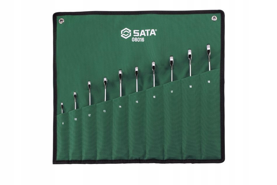 Sada Očkoplochých Kľúčov Skrútených S Račňou 8-19 MM X-beam Sata