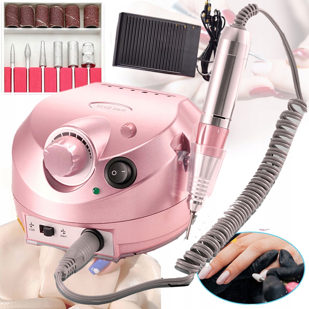 Bruska Na Nehty Manikúra Pedikúra 65W Profesionální Silná Frézy Na Paže