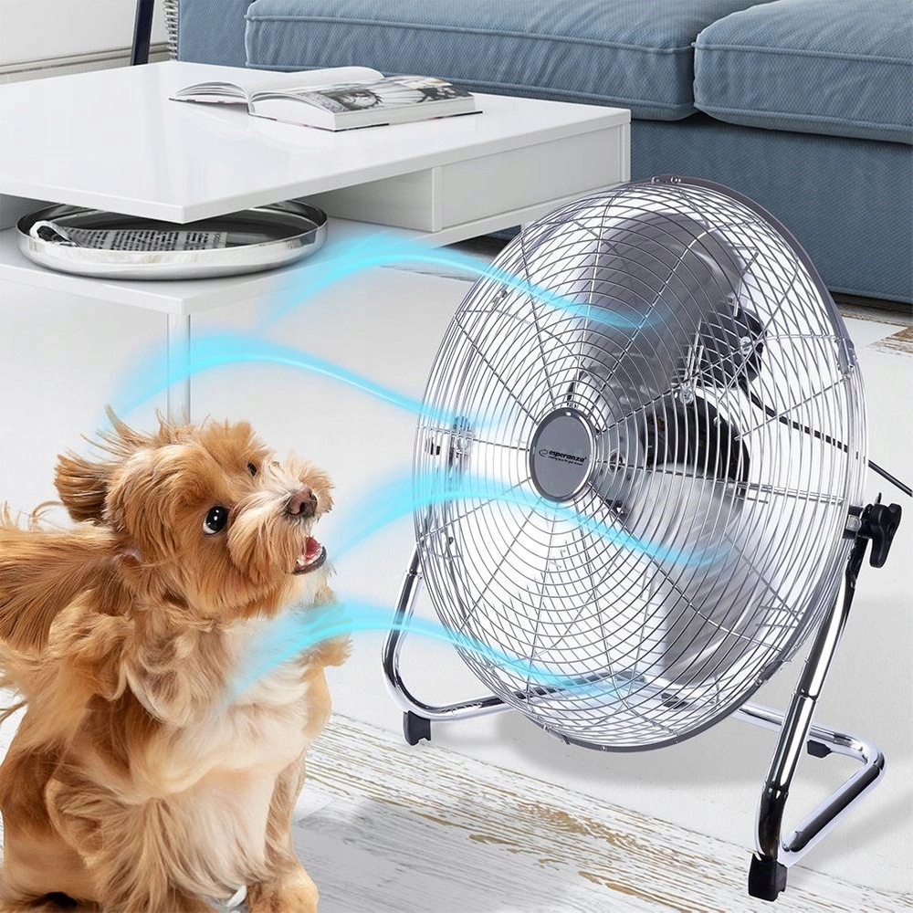 MOCNY WENTYLATOR STOJĄCY WIATRAK PODŁOGOWY CYRKULATOR POWIETRZA PRZEMYSŁOWY Zasilanie sieciowe